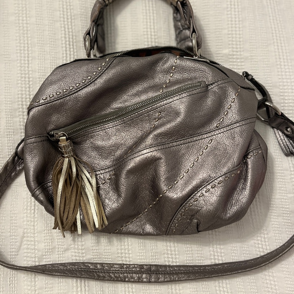 B Makowski Metallic Handbag